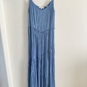 Vince Light Blue Pleated Maxi Dress